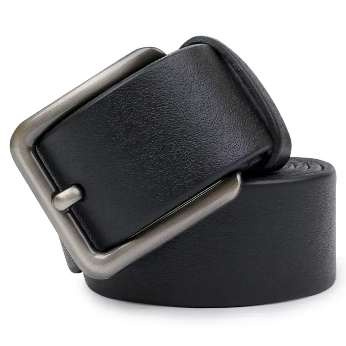 Матовый добротный мужской ремень Vintage 20735 Черный