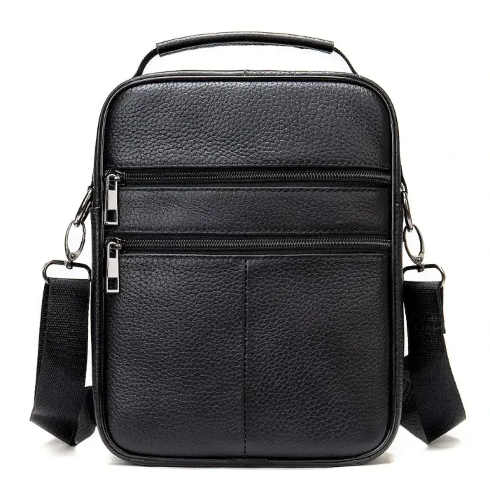 Месенджер чоловічий шкіряний 20347 Vintage Чорний