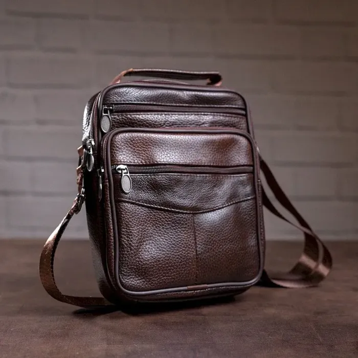 Месенджер чоловічий на одне відділення 20246 Vintage Коричневий