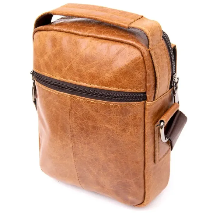 Месенджер з отвором для навушників чоловічий Vintage 20416 Рудий