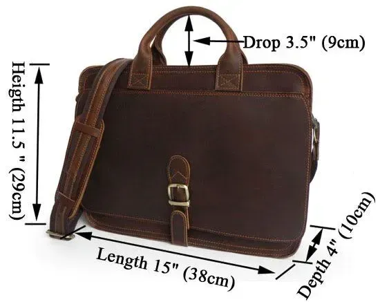 Сумка мужская Vintage 14221 Коричневая