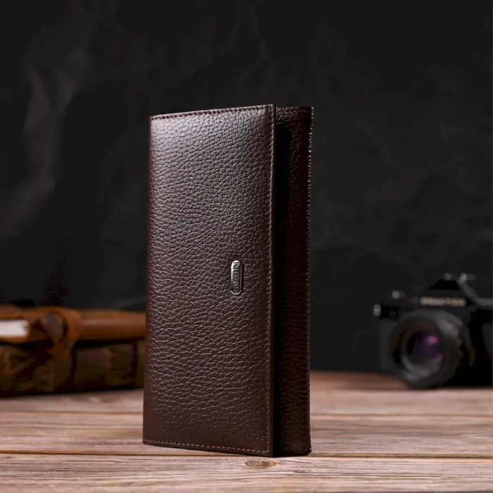 Багатофункціональний гаманець для жінок з натуральної шкіри CANPELLINI 21828 Коричневий