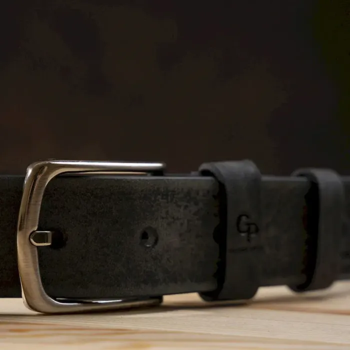 Ремень мужской Grande Pelle 11064 кожа Серый