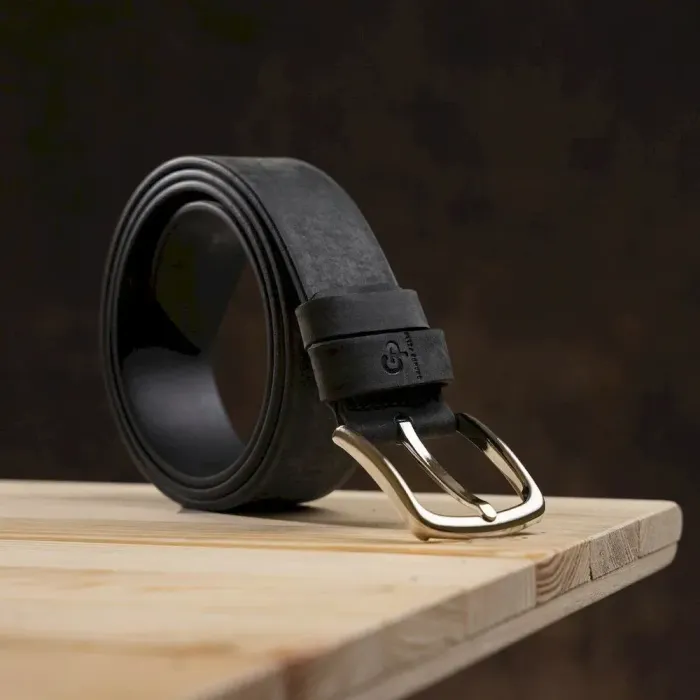 Ремень мужской Grande Pelle 11064 кожа Серый