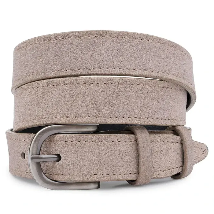 Модный женский замшевый ремень Vintage 20789 Серый