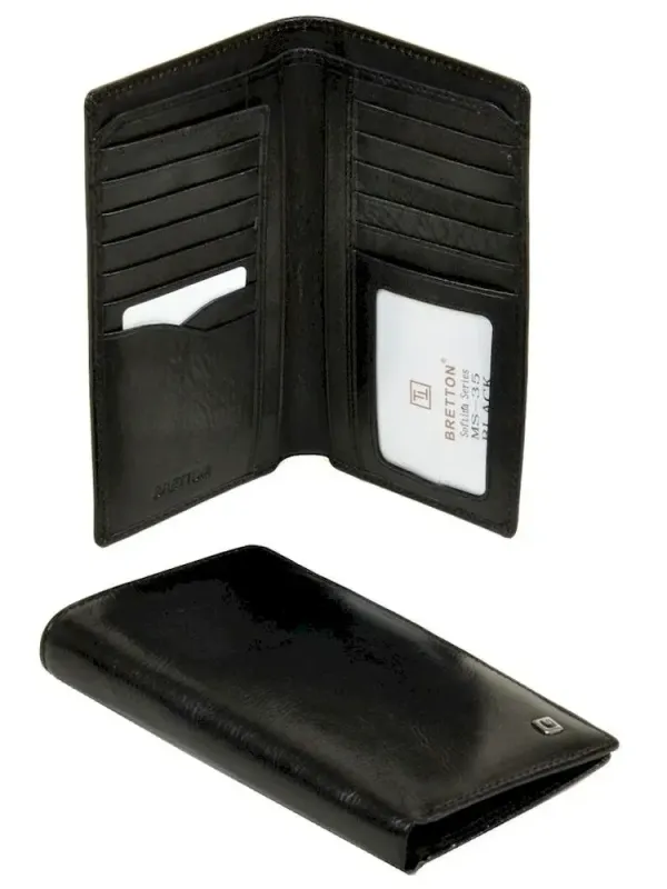 Чоловічий гаманець Softina шкіряний Bretton MS-35 black