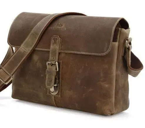 Сумка чоловіча Vintage 14090 Коричневий