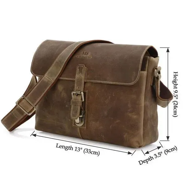 Сумка чоловіча Vintage 14090 Коричневий