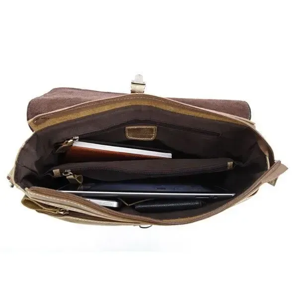 Сумка чоловіча Vintage 14090 Коричневий