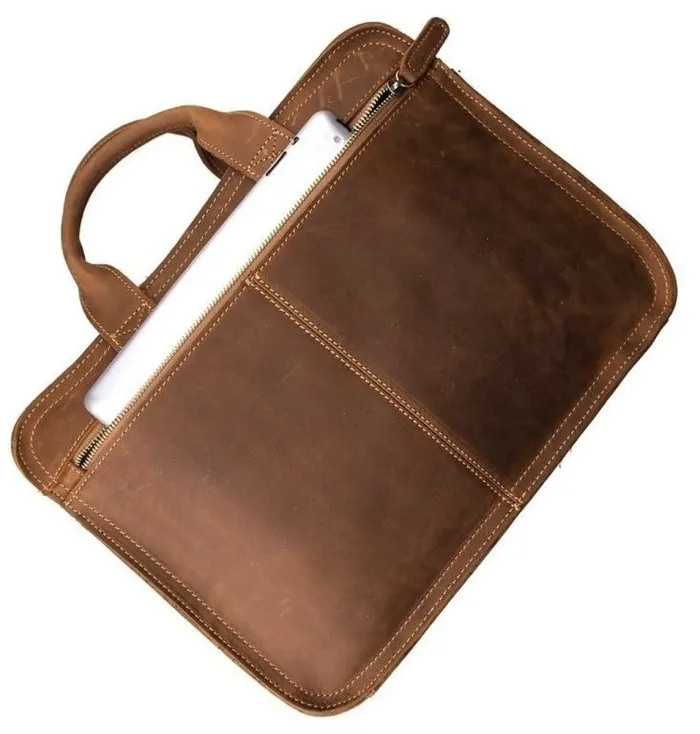 Портфель Vintage 14081 із вінтажної шкіри Коричневий