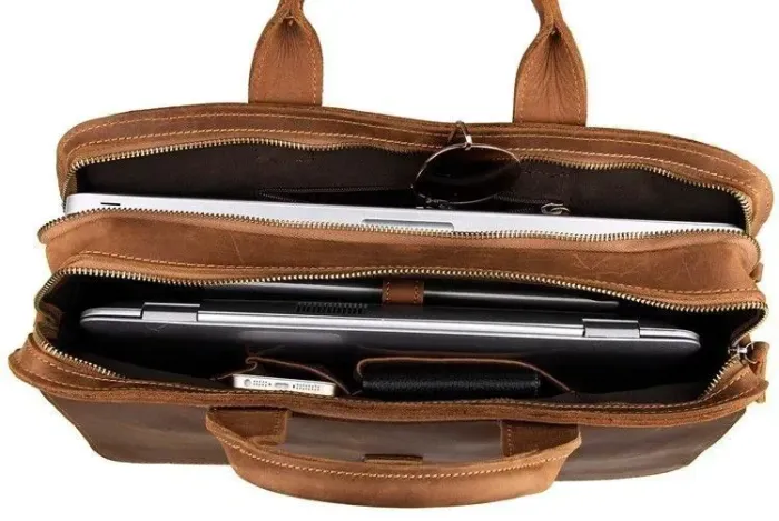 Портфель Vintage 14081 із вінтажної шкіри Коричневий