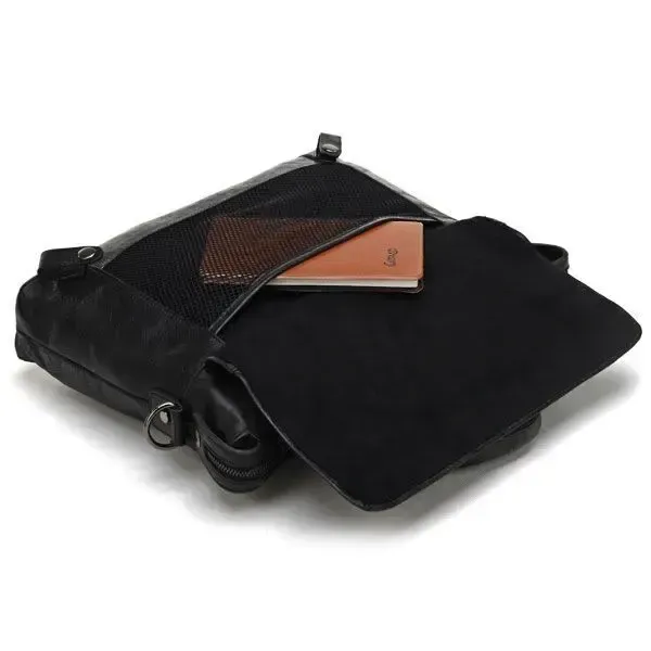 Сумка чоловіча Vintage 14067 із ручками Чорна