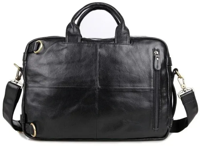 Сумка чоловіча Vintage 14219 трансформер Чорна