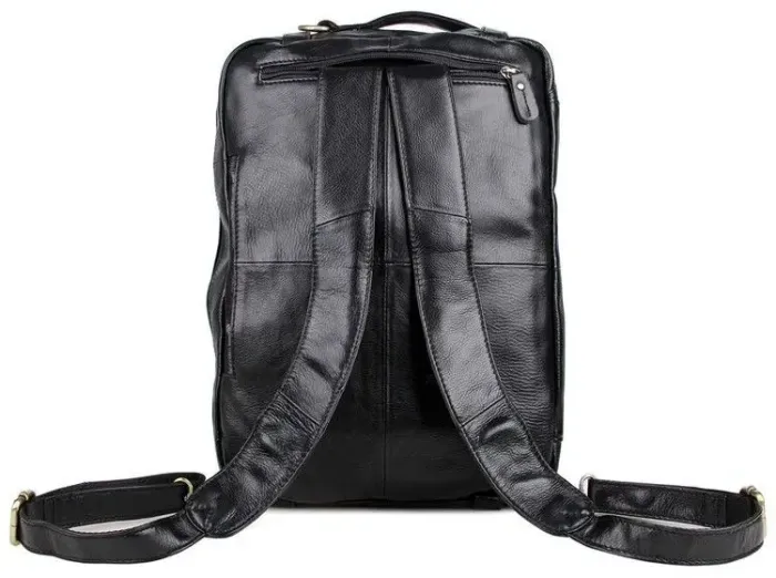 Сумка чоловіча Vintage 14219 трансформер Чорна