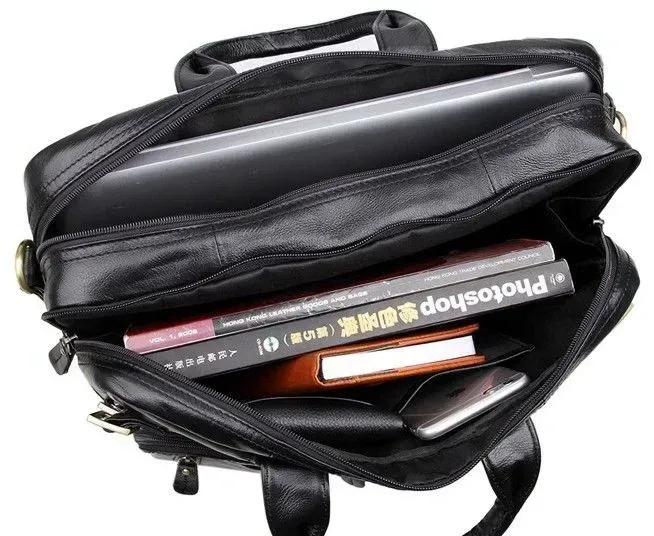 Сумка чоловіча Vintage 14219 трансформер Чорна