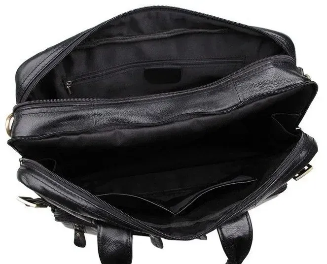 Сумка чоловіча Vintage 14219 трансформер Чорна