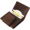 Чоловіча шкіряна візитниця GRANDE PELLE 11362 Коричневий