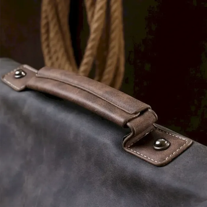 Чоловіча сумка зі шкірозамінника Vintage 20491 Сірий