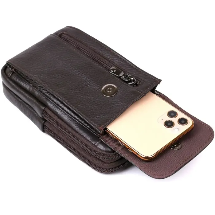 Чоловіча сумка на пояс з натуральної шкіри Vintage 20479