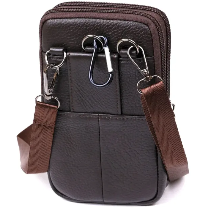 Чоловіча сумка на пояс з натуральної шкіри Vintage 20479