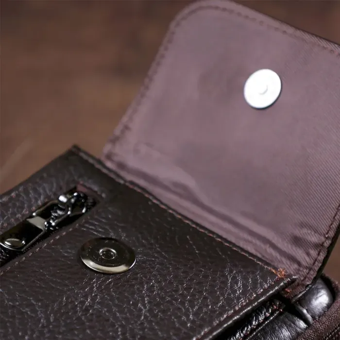 Чоловіча сумка на пояс з натуральної шкіри Vintage 20479