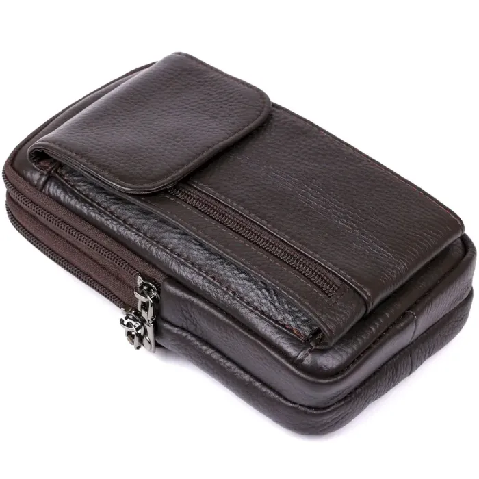 Чоловіча сумка на пояс з натуральної шкіри Vintage 20479