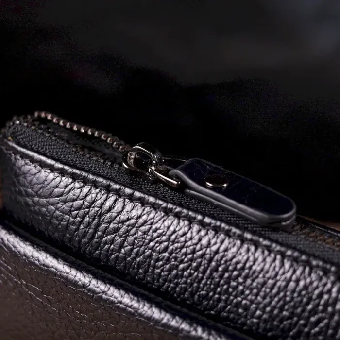 Стильный клатч для мужчин из натуральной кожи CANPELLINI 21546 Черный