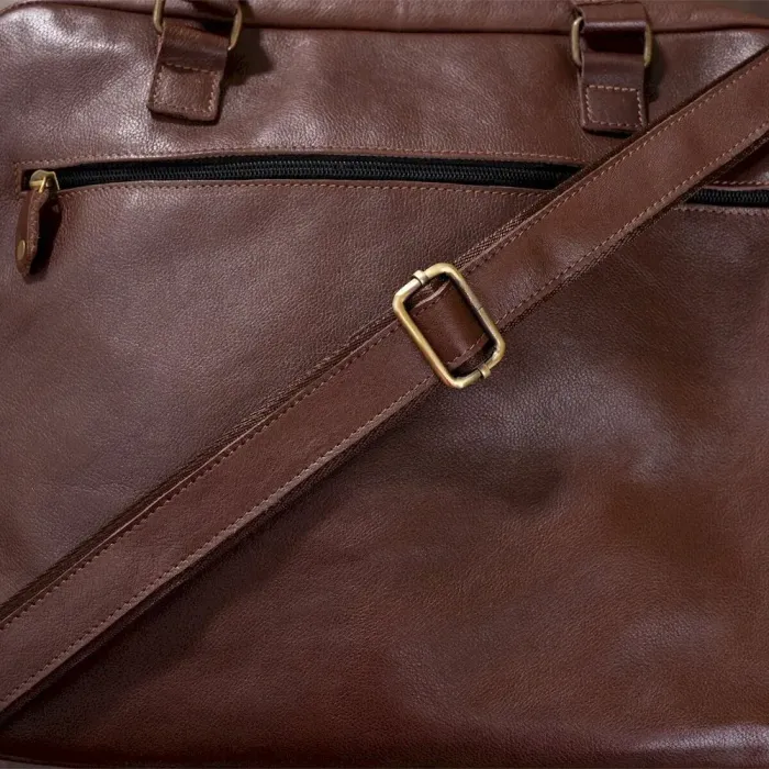 Чоловіча сумка для ноутбука SHVIGEL 19109 Коричнева