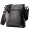 Чоловіча шкіряна сумка без клапана SHVIGEL 19119 Чорна