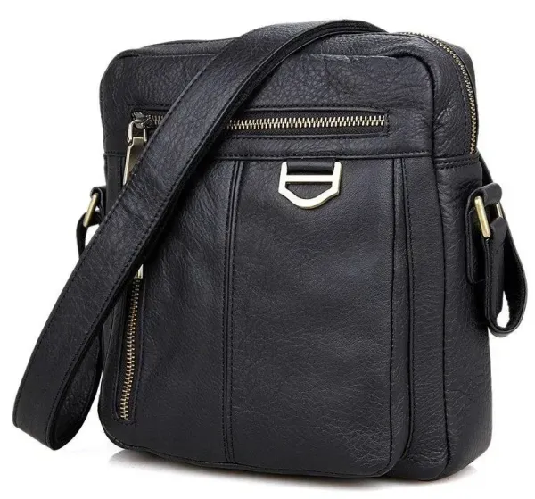 Сумка чоловіча Vintage 14436 через плече Чорна