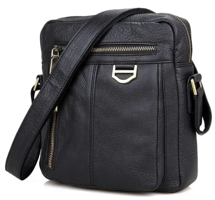 Сумка чоловіча Vintage 14436 через плече Чорна