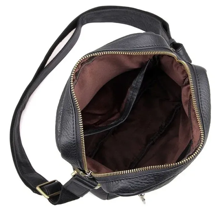 Сумка чоловіча Vintage 14436 через плече Чорна