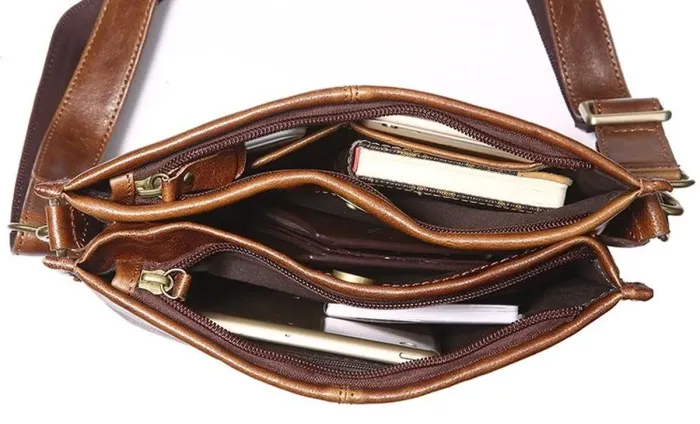 Сумка чоловіча Vintage 14391 Коричнева
