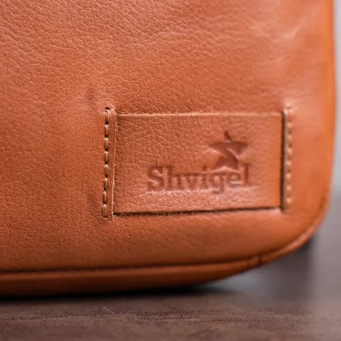 Чоловіча шкіряна сумка SHVIGEL 19104 Руда
