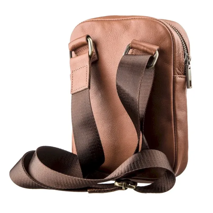 Чоловіча шкіряна сумка SHVIGEL 19104 Руда