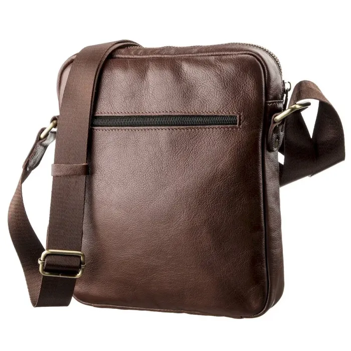 Чоловіча шкіряна сумка SHVIGEL 19112 Коричнева