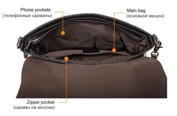 Мужская сумка кожаная Vintage 14854 Коричневая