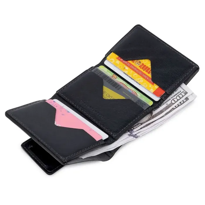 Чоловічий шкіряний портмоне GRANDE PELLE 11511 Синій