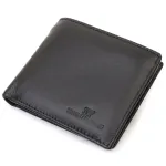 Чоловічий портмоне з натуральної шкіри ST Leather 22734 Чорний