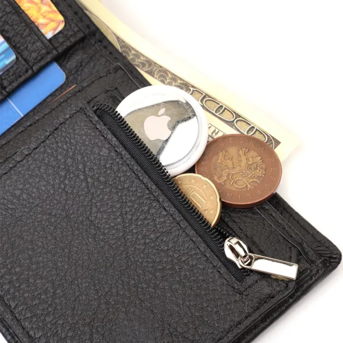 Чоловічий портмоне з натуральної шкіри ST Leather 22734 Чорний