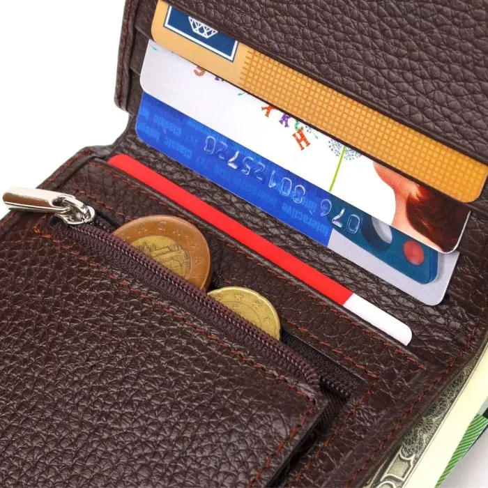 Чоловічий портмоне з натуральної зернистої шкіри CANPELLINI 21498