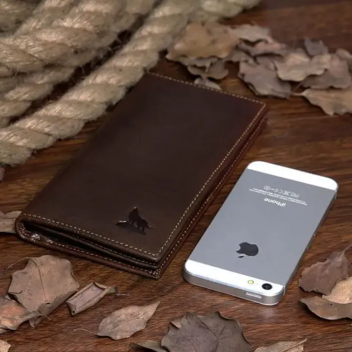 Купюрник мужской Vintage 14127 Коричневый