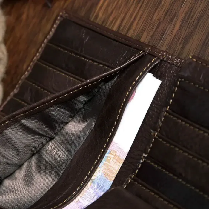 Купюрник мужской Vintage 14127 Коричневый