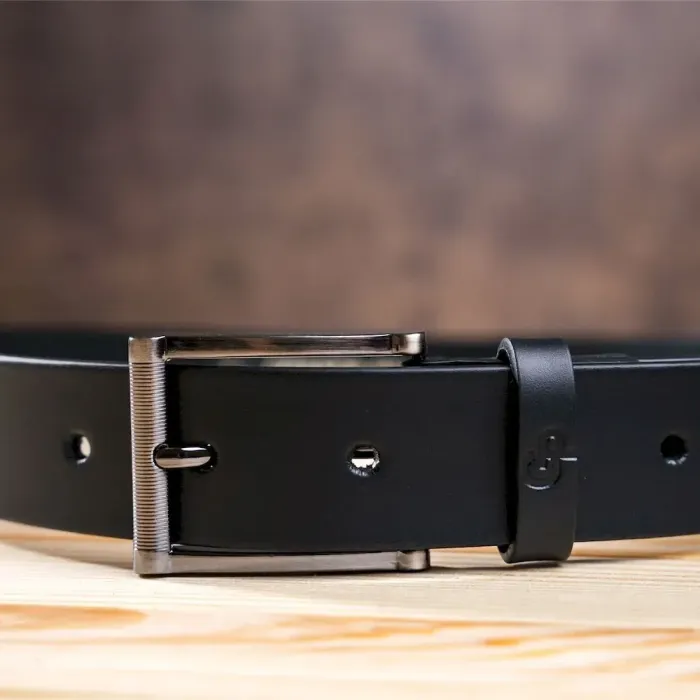 Ремень мужской GRANDE PELLE 00240 брючный Черный