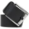Чоловічий джинсовий ремінь з механічною пряжкою з натуральної шкіри BOND 22070 Чорний