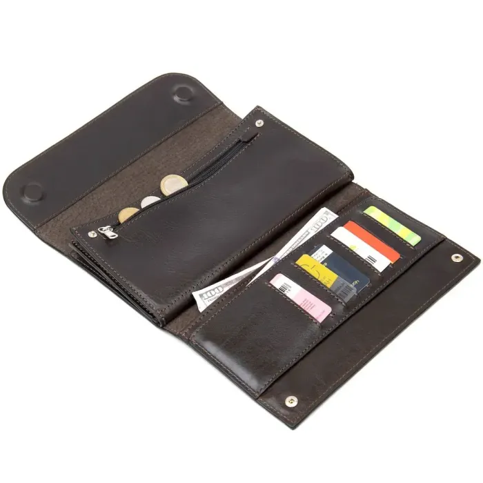 Чоловічий клатч із натуральної шкіри GRANDE PELLE 11426 Коричневий