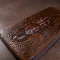 Чоловічий клатч із силуетом каймана 20235 Vintage Коричневий