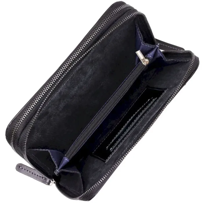 Мужской клатч SHVIGEL 11082 кожаный Черный