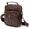 Чоловічий компактний месенджер на 2 відділення Vintage 20455 Коричневий
