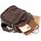 Чоловічий компактний месенджер на 2 відділення Vintage 20455 Коричневий